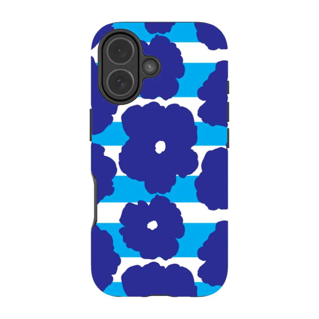 Bold Floral Blue — iPhone 17 Tough Case — Finnaij