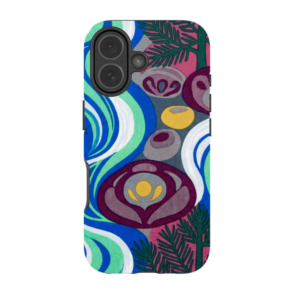 Sauna Bloom Motif by Aino Kallio — iPhone 17 Tough Case — Finnaij