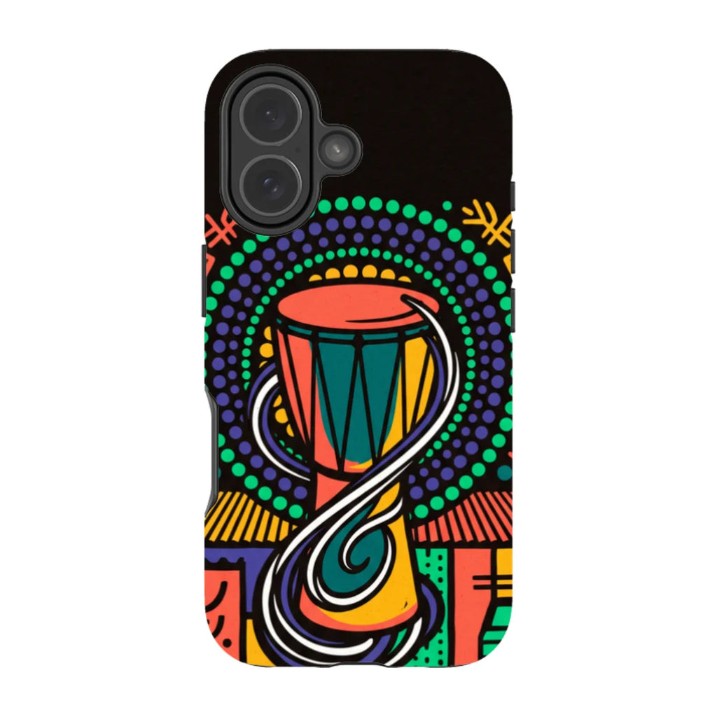 Talking Drum Halo by Ada Okoye — iPhone 17 Tough Case — Finnaij