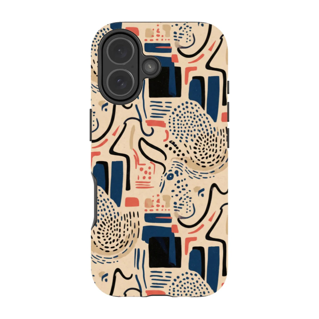 Sandstone Adire by Ada Okoye — iPhone 17 Tough Case — Finnaij