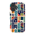 Coastal Indigo Tiles by Ada Okoye — iPhone 17 Tough Case — Finnaij