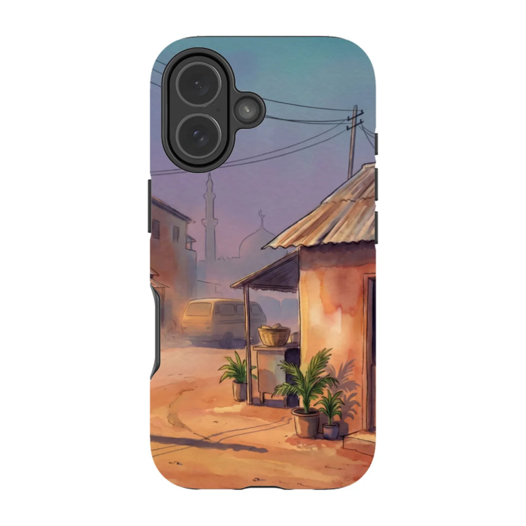 City Edge Quiet Street by Tobi Akinyemi — iPhone 17 Tough Case — Finnaij