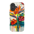 Tropical Flowers by Frida Lövström — iPhone 17 Tough Case — Finnaij