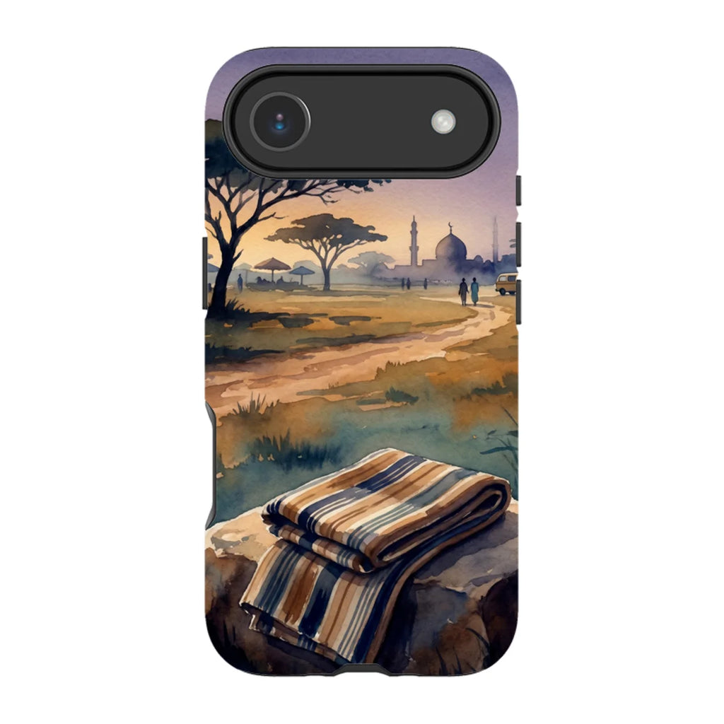 Aso-Oke Accent in the Landscape by Tobi Akinyemi — iPhone Air MagSafe Tough Case — Finnaij