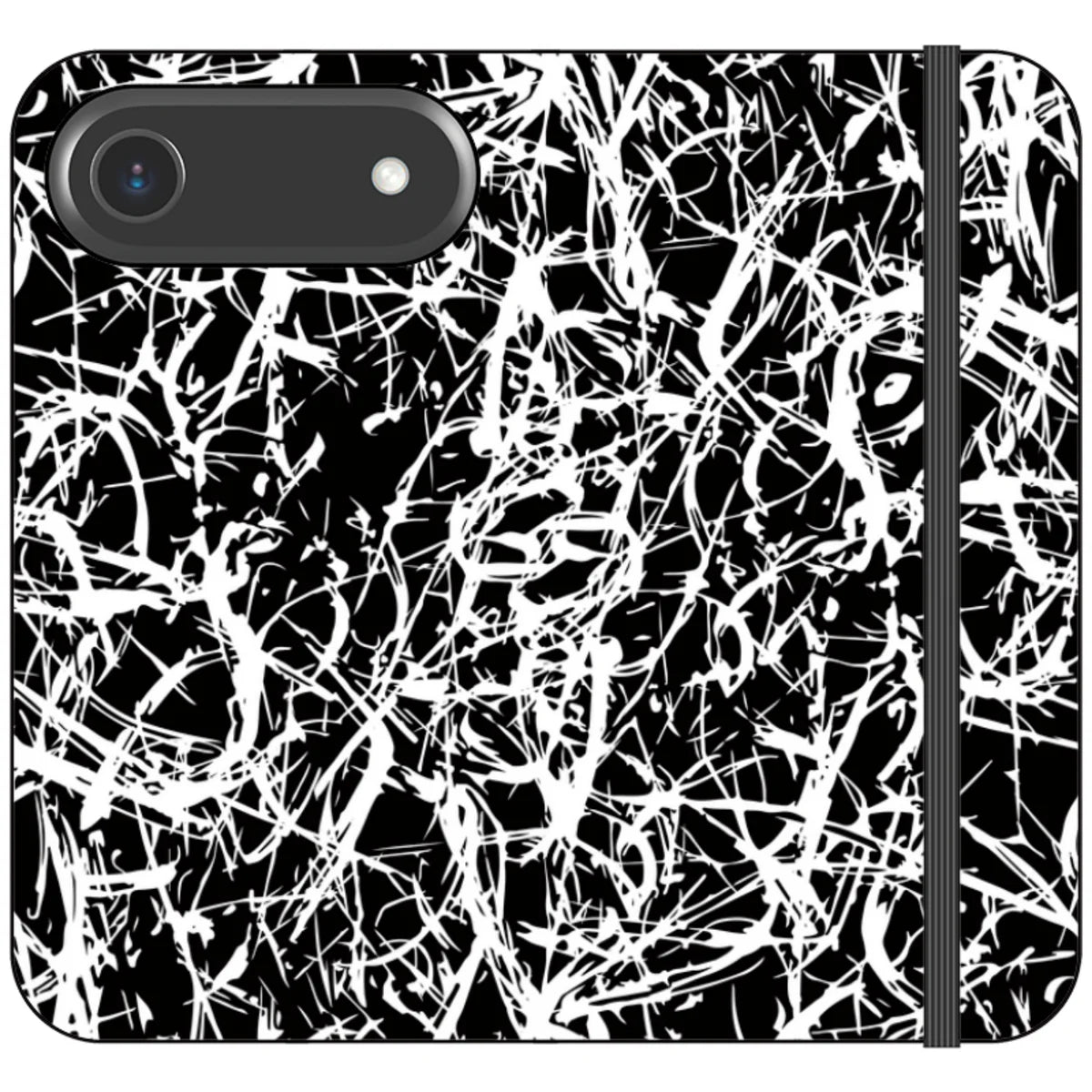 Black-White Grunge — iPhone 17 Air Wallet Case — Finnaij