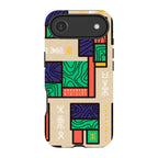 Ankara Blocks on Sand by Ada Okoye — iPhone Air Tough Case — Finnaij