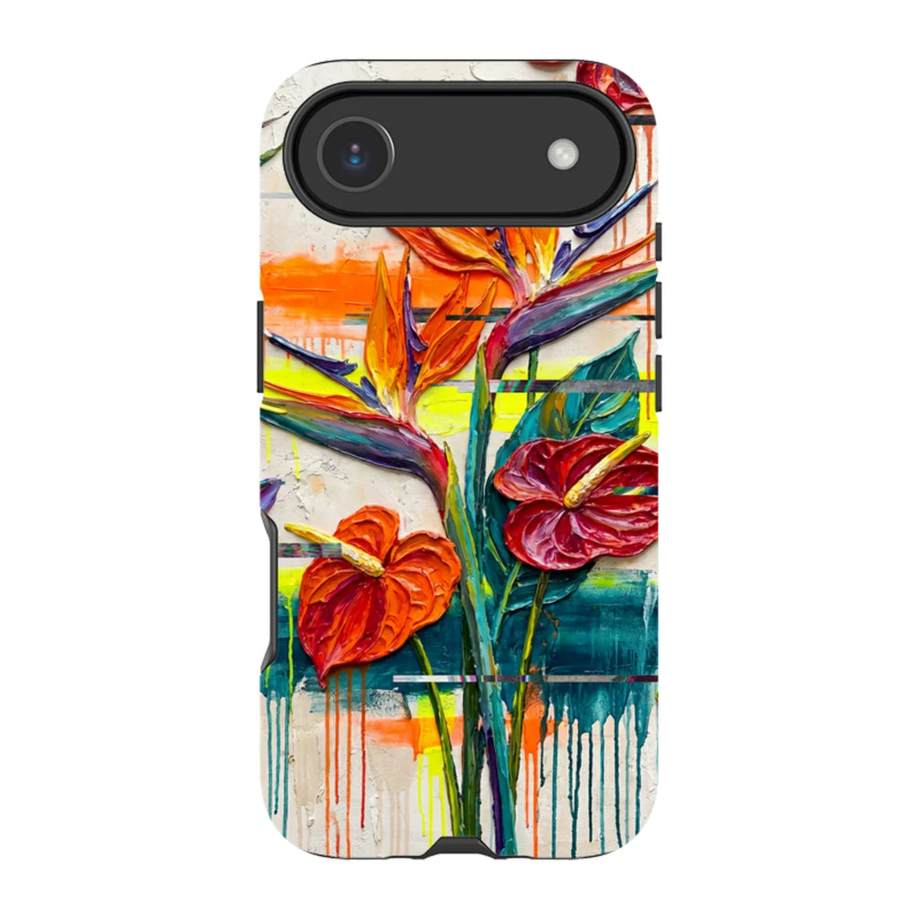 Tropical Flowers by Frida Lövström — iPhone Air Tough Case — Finnaij