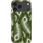 Feathers in Bloom Army Green — iPhone 17 Pro Max iPhone Bio-degradable Case — Finnaij