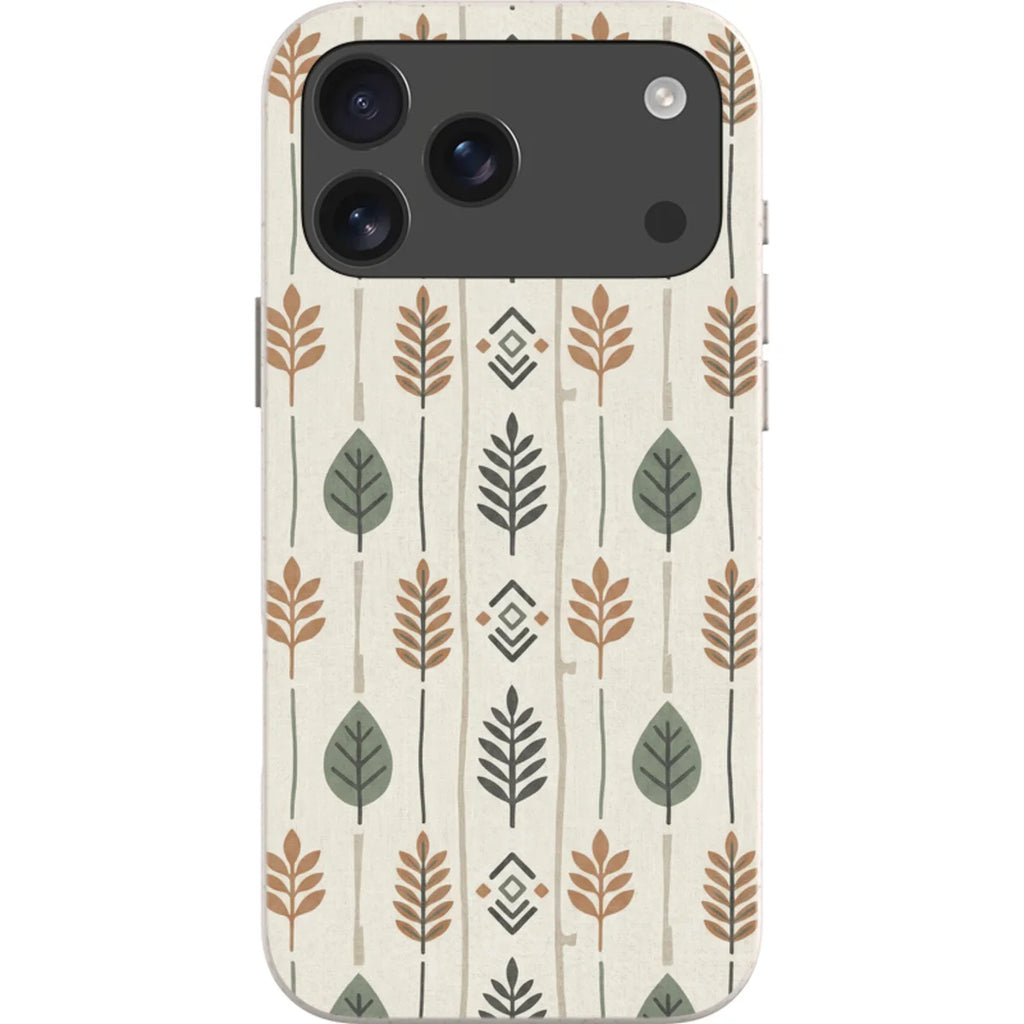 Birch and Linen Pattern by Elsi Vaarala — iPhone 17 Pro Max iPhone Bio-degradable Case — Finnaij