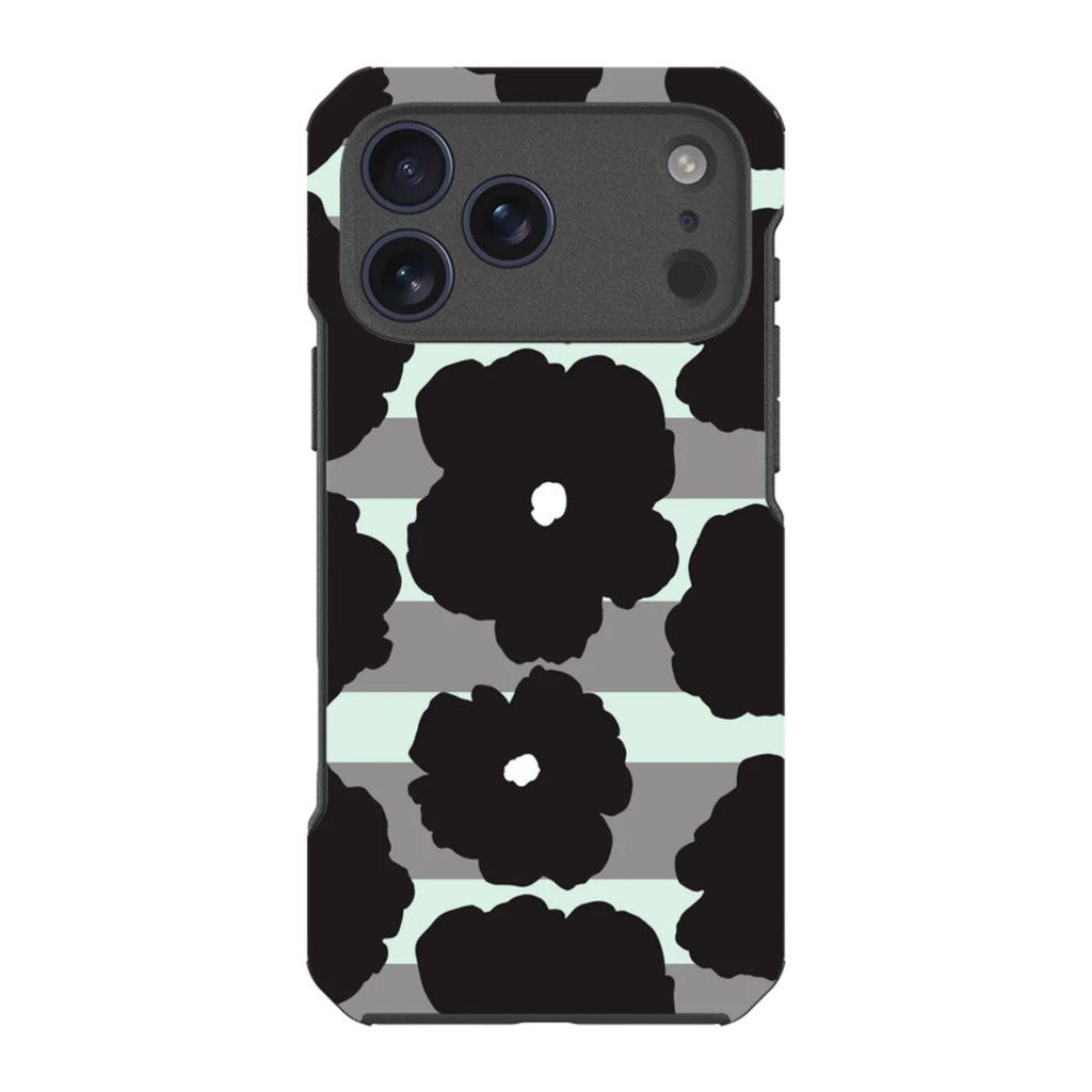 Bold Floral Black — iPhone 17 Pro Max Impact Armour MagSafe Case — Finnaij