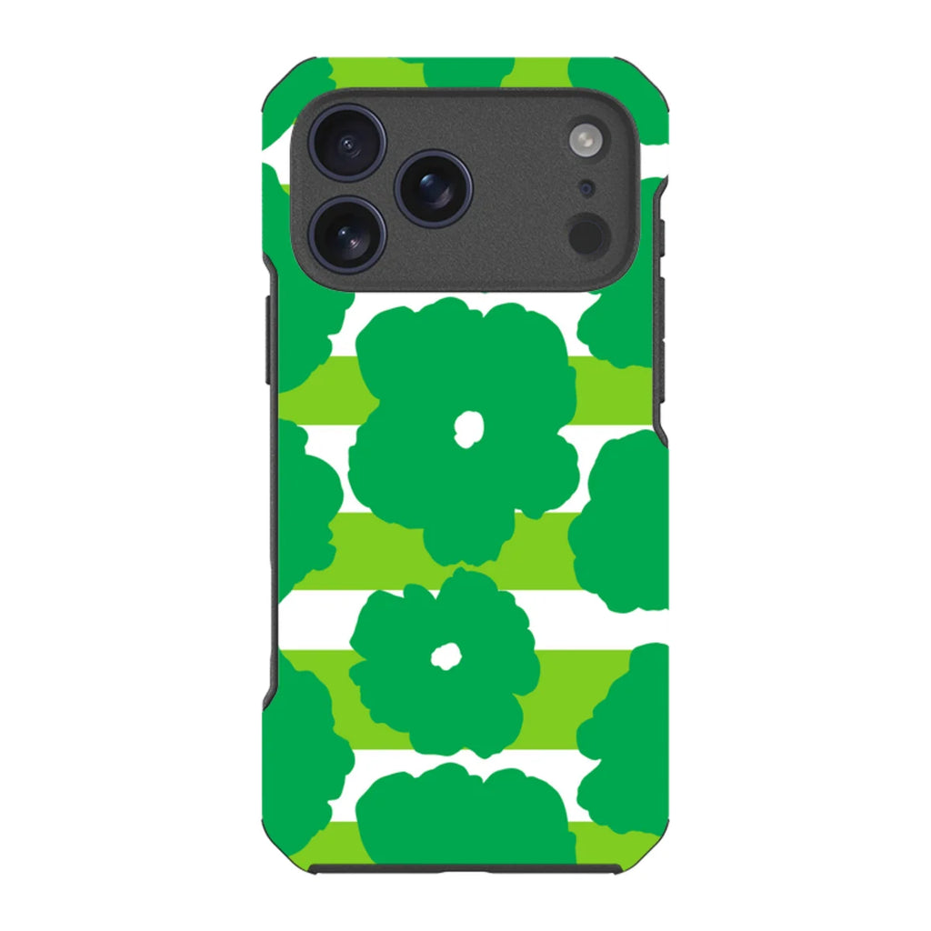 Bold Floral Green — iPhone 17 Pro Max Impact Armour MagSafe Case — Finnaij