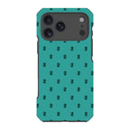 Monogram Teal — iPhone 17 Pro Max Impact Armour MagSafe Case — Finnaij
