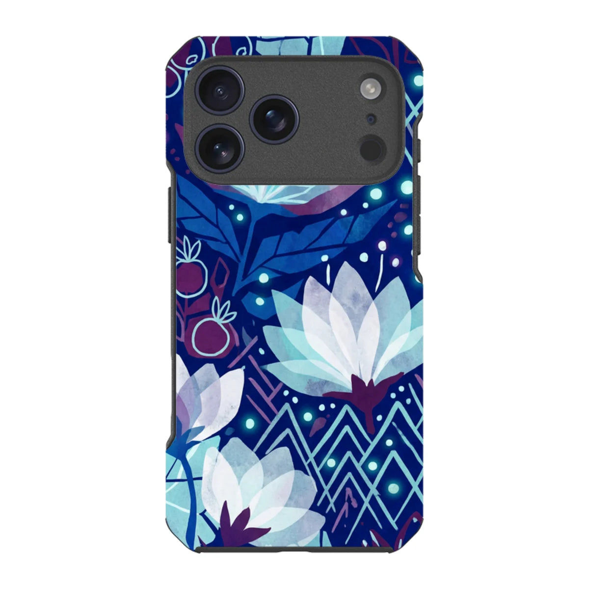 Frozen Lake Petals by Aino Kallio — iPhone 17 Pro Max Impact Armour MagSafe Case — Finnaij