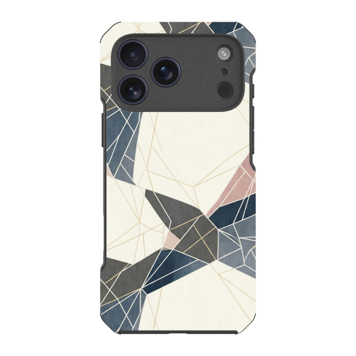 Frozen Lake Geometry by Elsi Vaarala — iPhone 17 Pro Max Impact Armour MagSafe Case — Finnaij