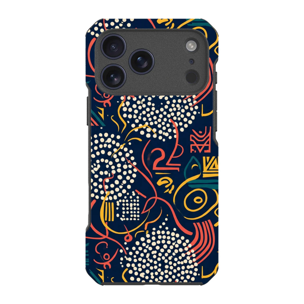 Adire Nightfall by Ada Okoye — iPhone 17 Pro Max Impact Armour MagSafe Case — Finnaij