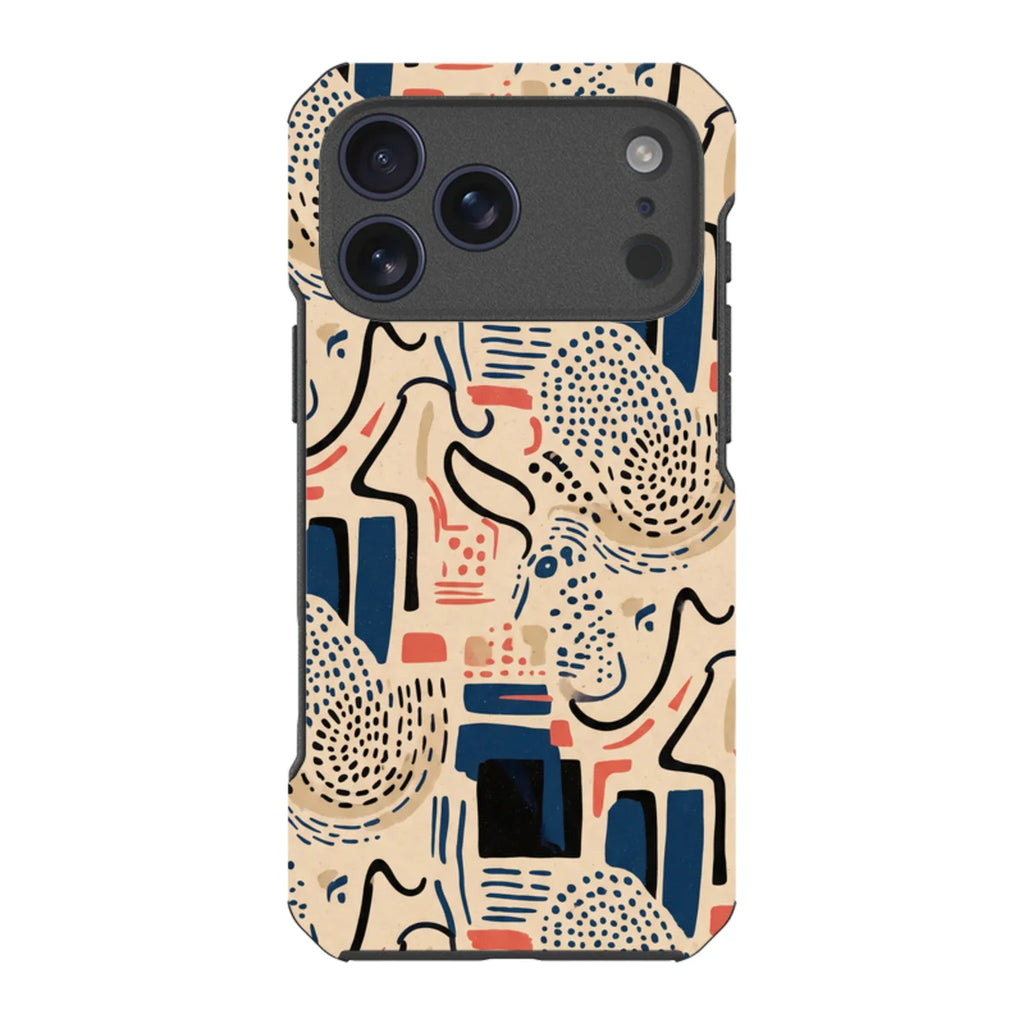 Sandstone Adire by Ada Okoye — iPhone 17 Pro Max Impact Armour MagSafe Case — Finnaij