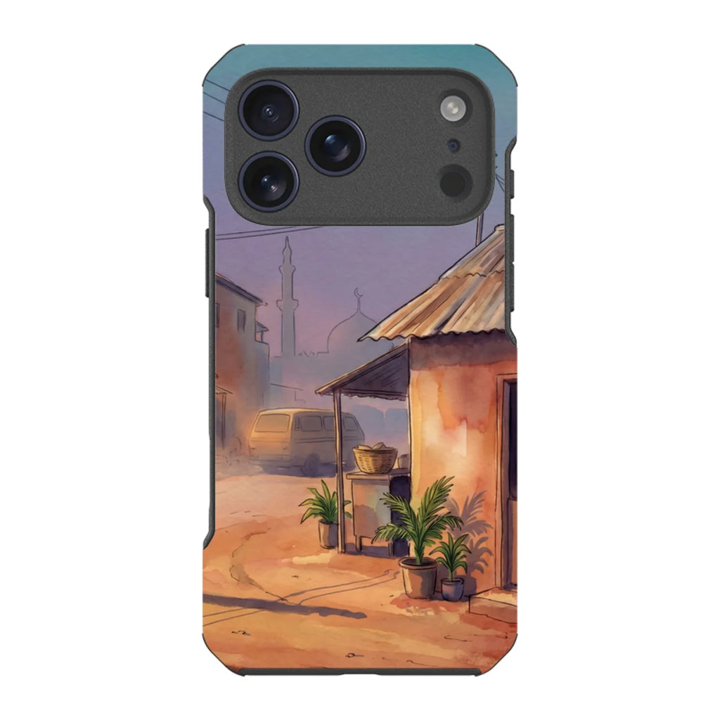 City Edge Quiet Street by Tobi Akinyemi — iPhone 17 Pro Max Impact Armour MagSafe Case — Finnaij