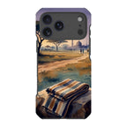 Aso-Oke Accent in the Landscape by Tobi Akinyemi — iPhone 17 Pro Max Impact Armour MagSafe Case — Finnaij