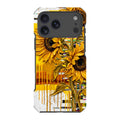 Sunflowers with Abstract Golden Chaos by Frida Lövström — iPhone 17 Pro Max Impact Armour MagSafe Case — Finnaij