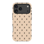 Monogram Beige Harvest — iPhone 17 Pro Max Magsafe Tough Case — Finnaij
