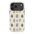 Birch and Linen Pattern by Elsi Vaarala — iPhone 17 Pro Max Magsafe Tough Case — Finnaij