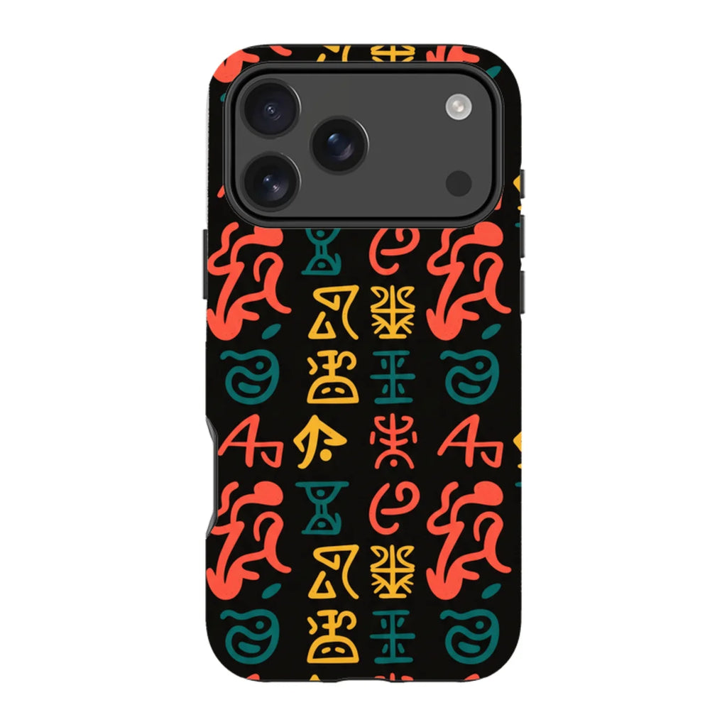 Nsibidi Pulse by Ada Okoye — Magsafe Tough Case for iPhone — Finnaij