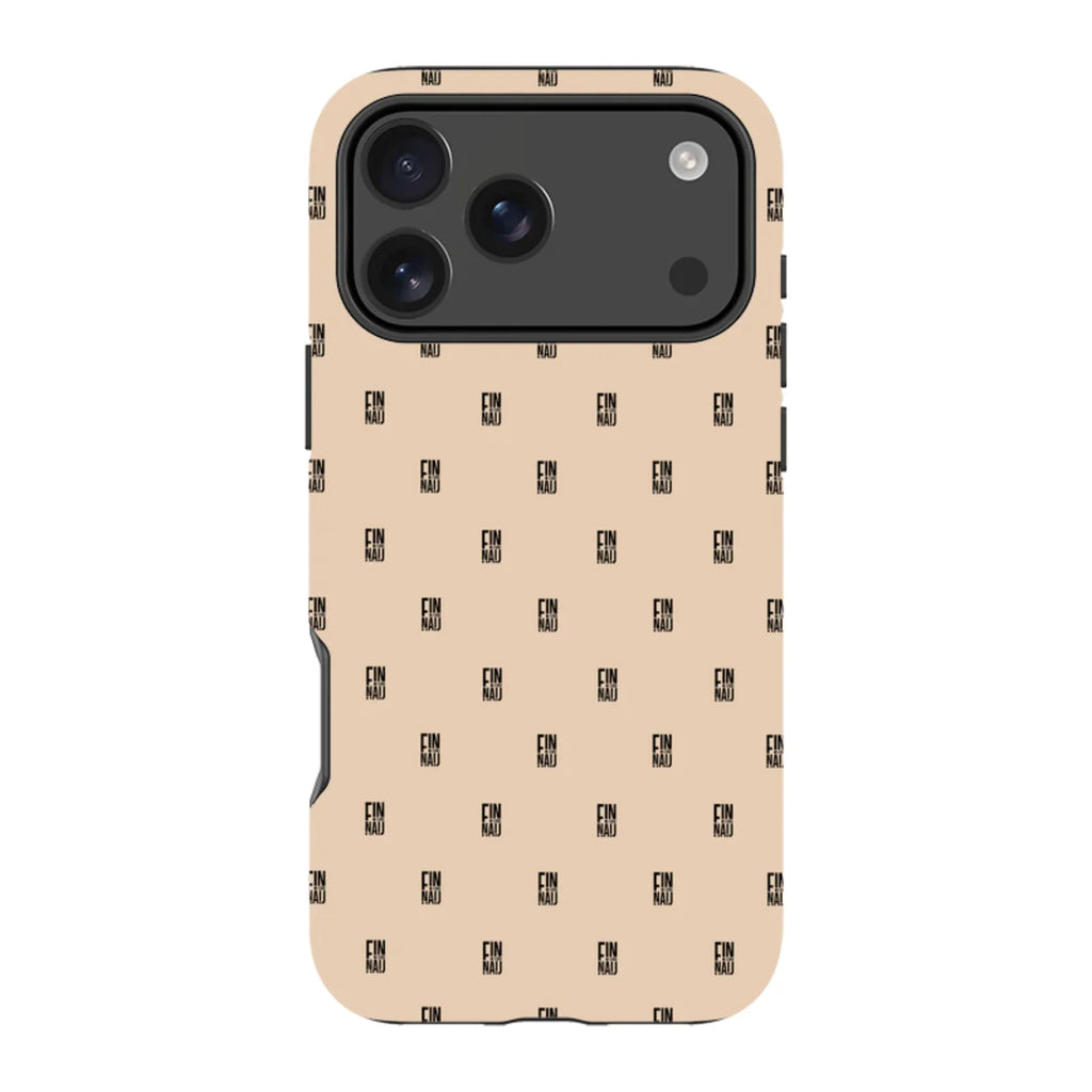 Monogram Beige Harvest — iPhone 17 Pro Max Tough Case — Finnaij