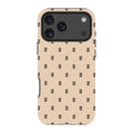 Monogram Beige Harvest — iPhone 17 Pro Max Tough Case — Finnaij