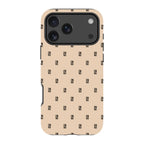 Monogram Beige Harvest — iPhone 17 Pro Max Tough Case — Finnaij