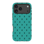 Monogram Teal — iPhone 17 Pro Max Tough Case — Finnaij