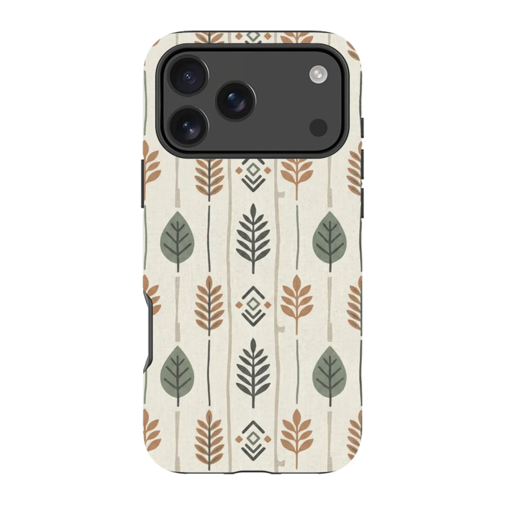 Birch and Linen Pattern by Elsi Vaarala — iPhone 17 Pro Max Tough Case — Finnaij