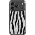 Zebra Groove — iPhone 17 Pro Clear Impact Case — Finnaij