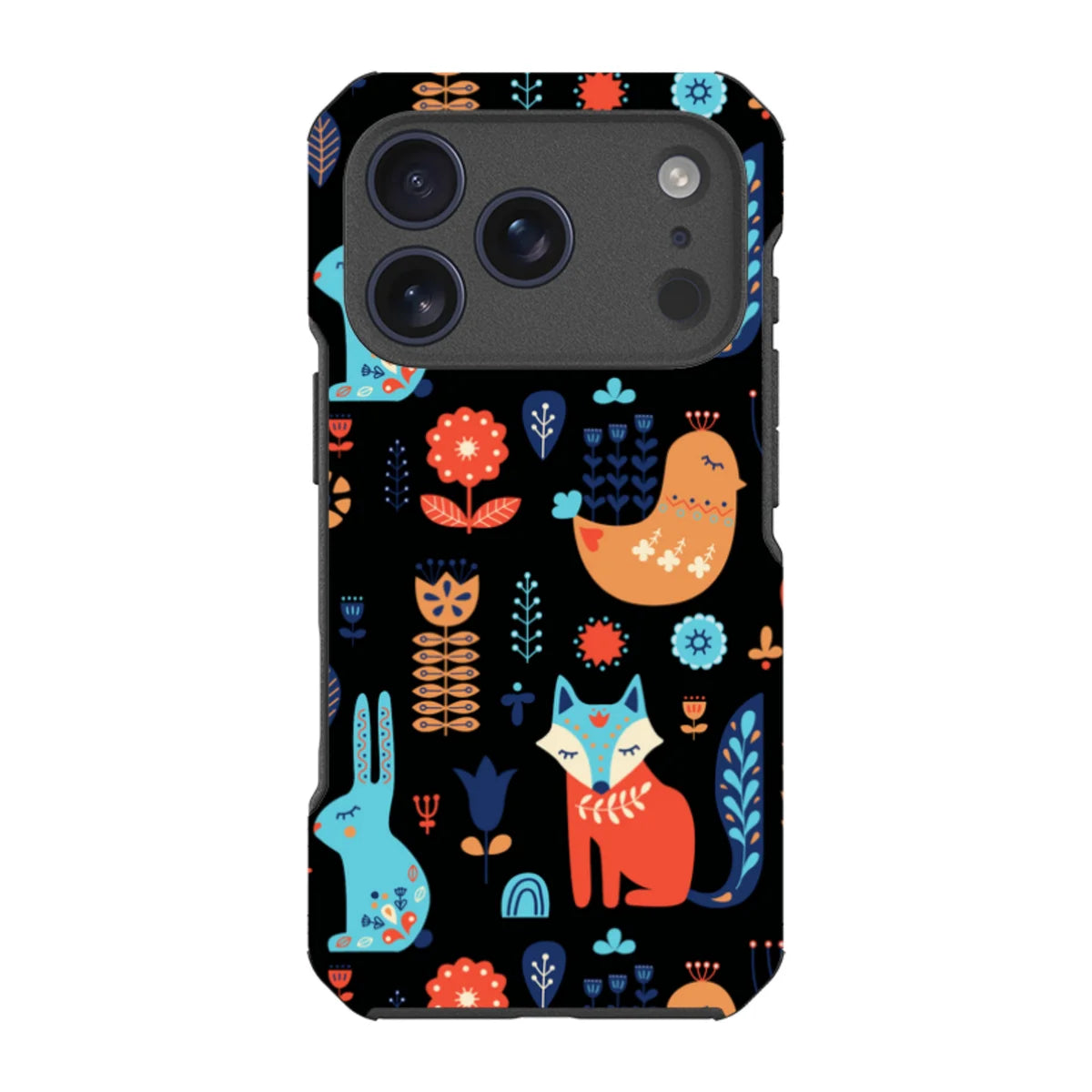 Nordic Ornament Black — iPhone 17 Pro Impact Armour MagSafe Case — Finnaij
