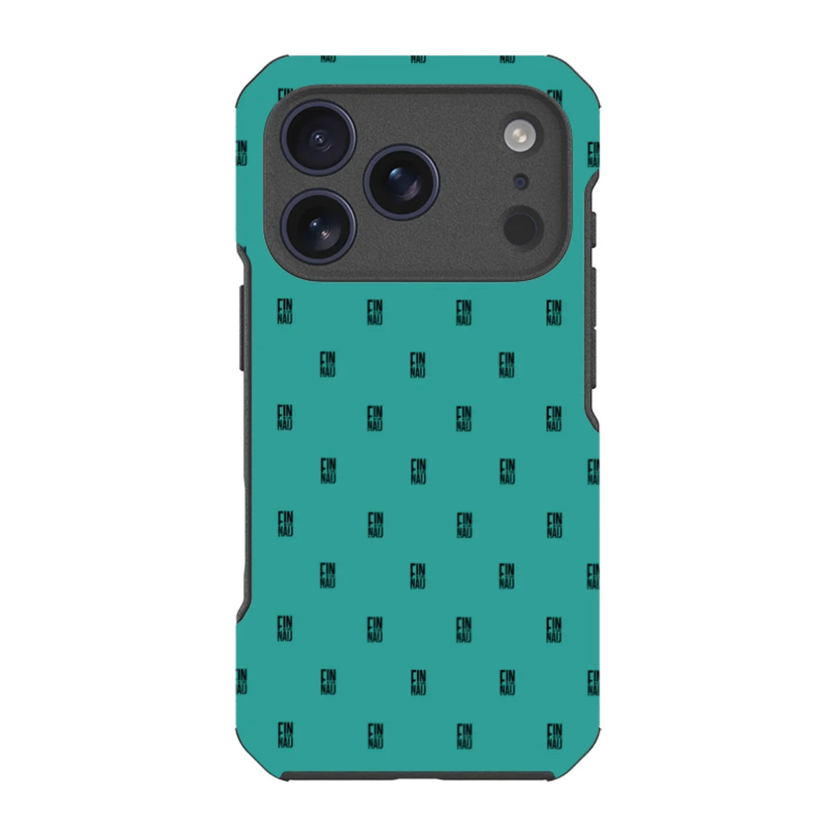 Monogram Teal — iPhone 17 Pro Impact Armour MagSafe Case — Finnaij