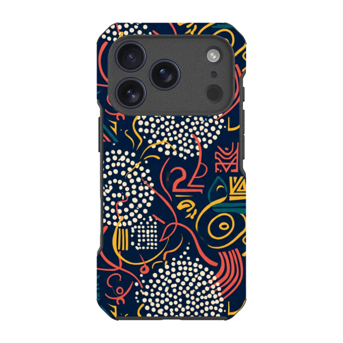 Adire Nightfall by Ada Okoye — iPhone 17 Pro Impact Armour MagSafe Case — Finnaij