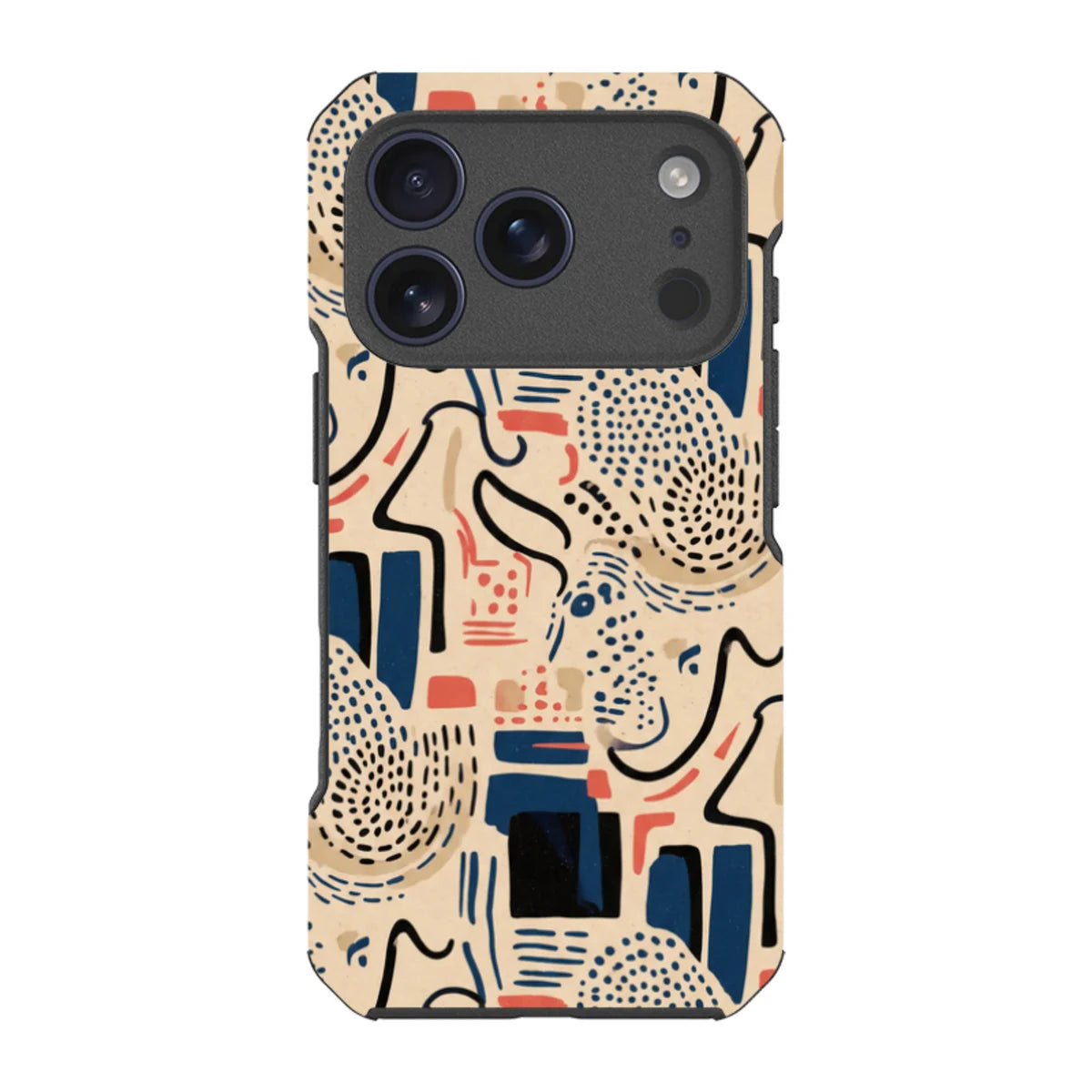 Sandstone Adire by Ada Okoye — iPhone 17 Pro Impact Armour MagSafe Case — Finnaij
