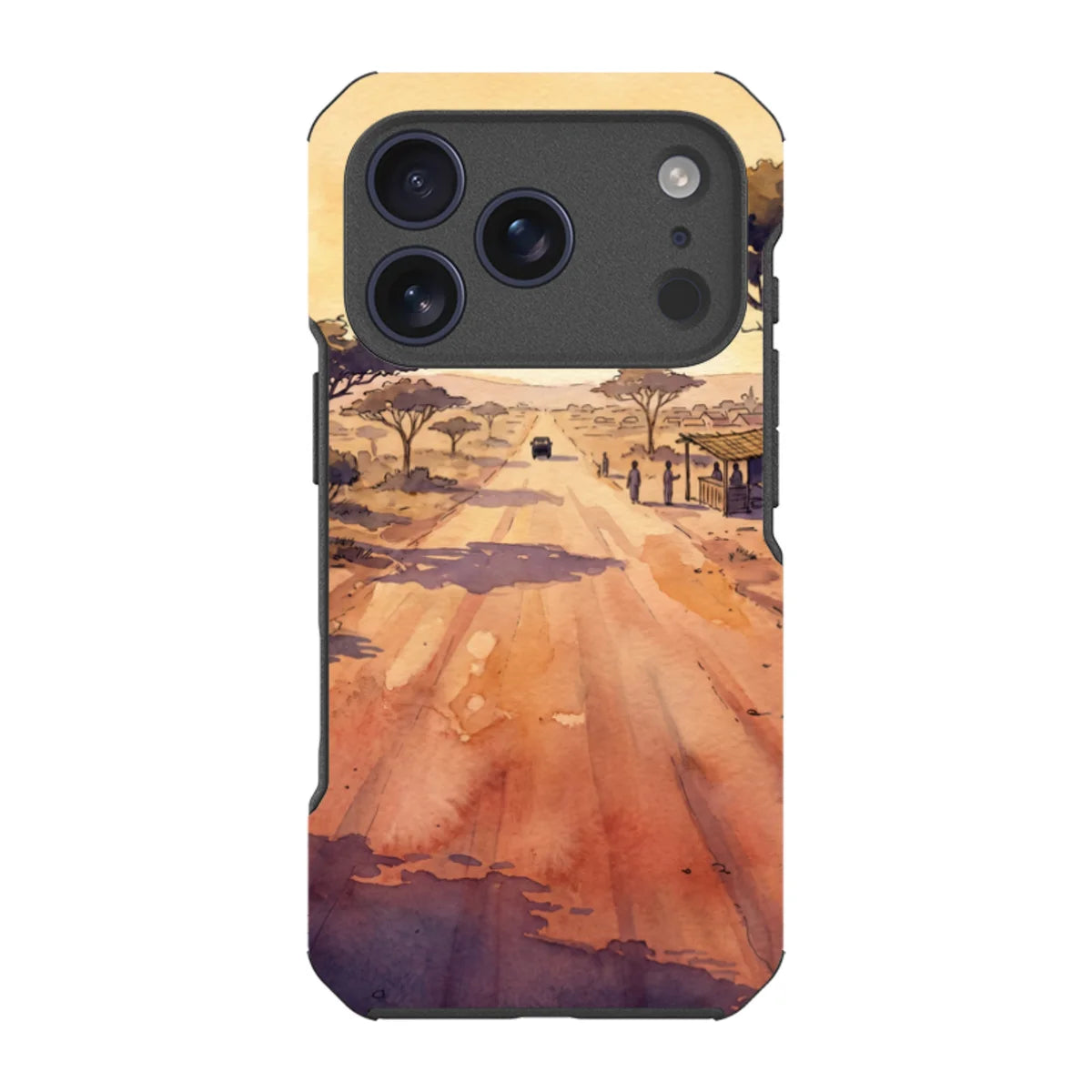 Laterite Road Golden Hour by Tobi Akinyemi — iPhone 17 Pro Impact Armour MagSafe Case — Finnaij
