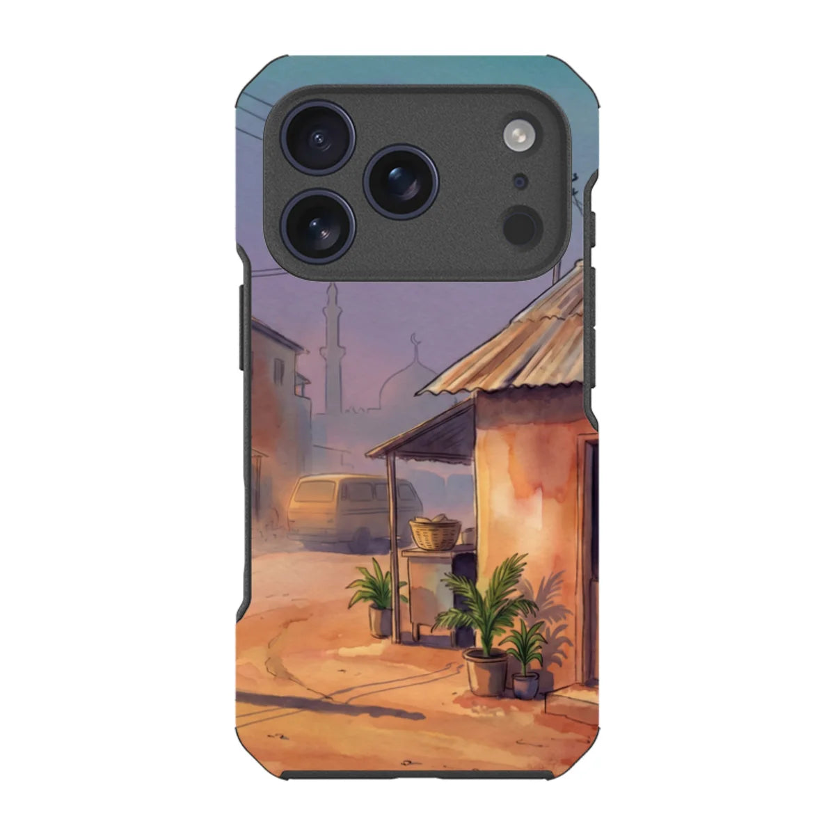 City Edge Quiet Street by Tobi Akinyemi — iPhone 17 Pro Impact Armour MagSafe Case — Finnaij