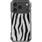 Zebra Groove — iPhone 17 Pro Magsafe Clear Impact Case — Finnaij