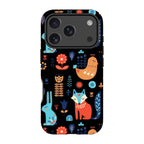 Nordic Ornament Black — iPhone 17 Pro Magsafe Tough Case — Finnaij