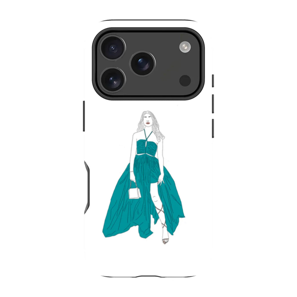Blue Dress by Keagan Haight — iPhone 17 Pro Magsafe Tough Case — Finnaij