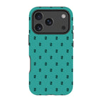 Monogram Teal — iPhone 17 Pro Magsafe Tough Case — Finnaij