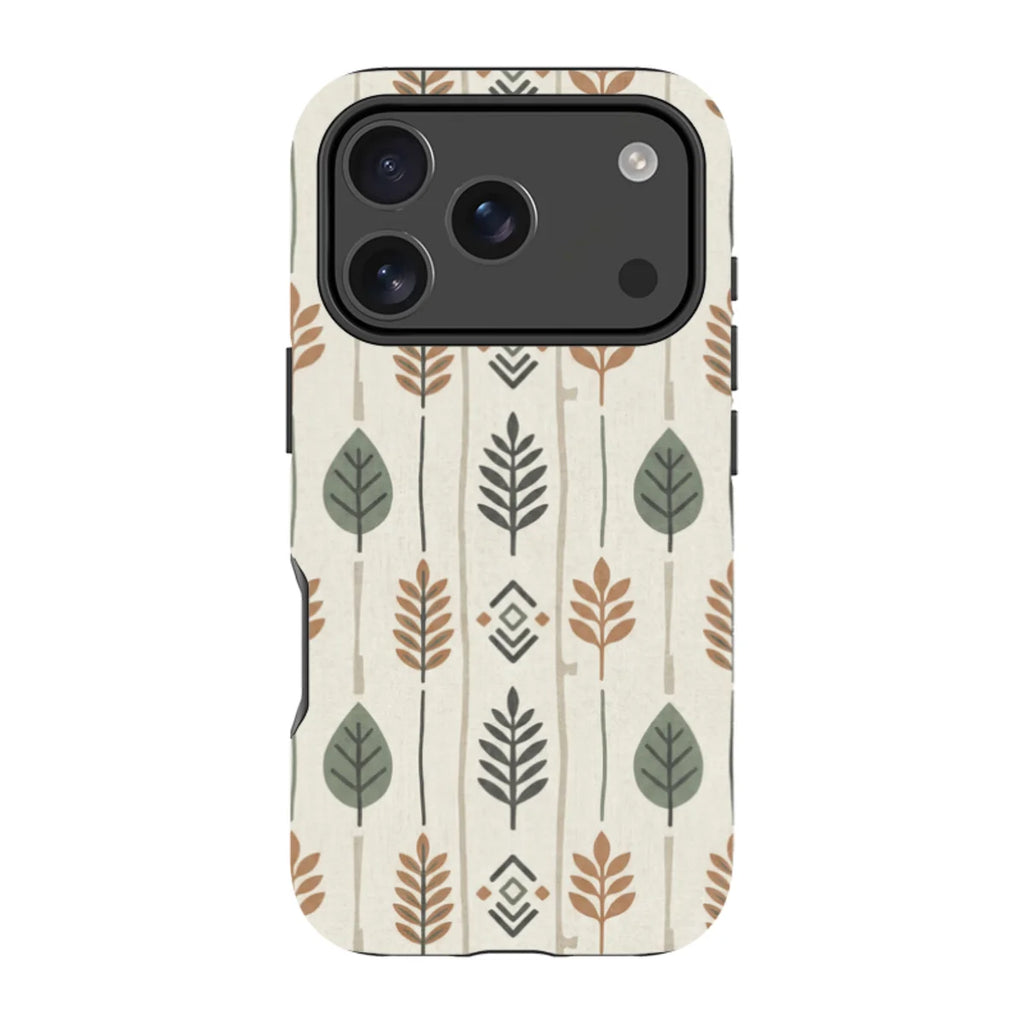 Birch and Linen Pattern by Elsi Vaarala — iPhone 17 Pro Magsafe Tough Case — Finnaij