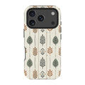 Birch and Linen Pattern by Elsi Vaarala — iPhone 17 Pro Magsafe Tough Case — Finnaij