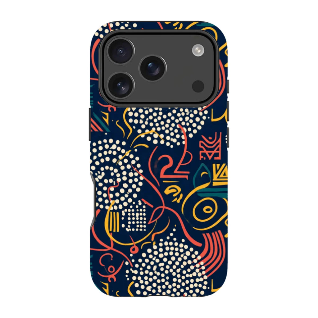 Adire Nightfall by Ada Okoye — Magsafe Tough Case for iPhone — Finnaij