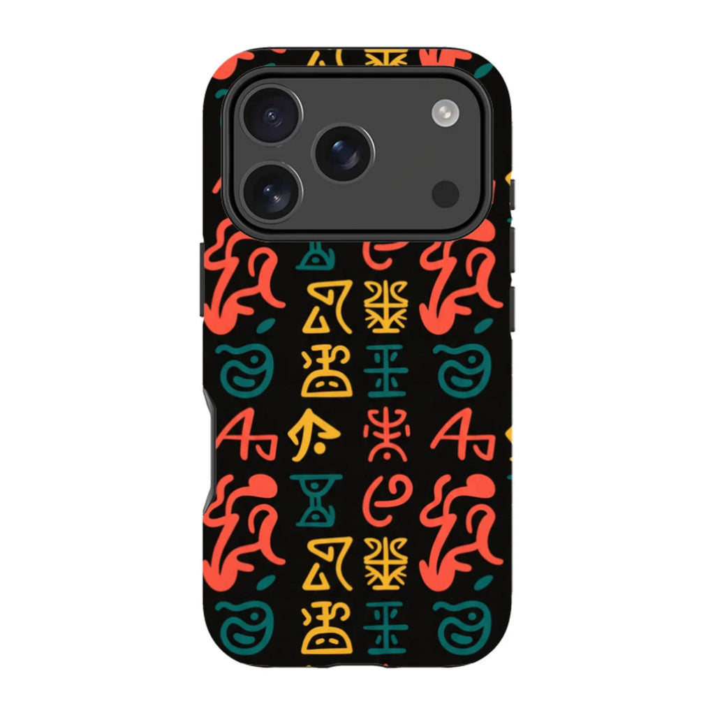 Nsibidi Pulse by Ada Okoye — Magsafe Tough Case for iPhone — Finnaij