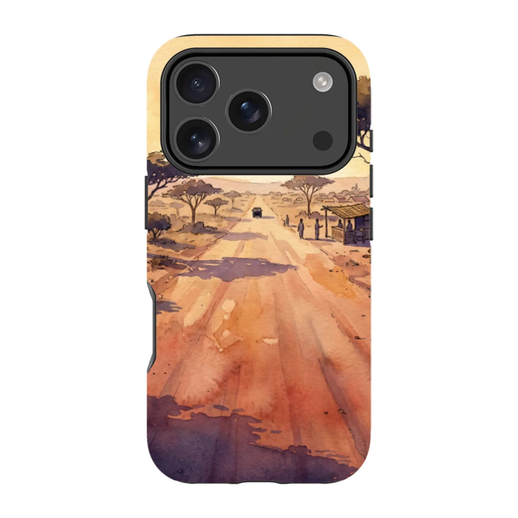 Laterite Road Golden Hour by Tobi Akinyemi — iPhone 17 Pro MagSafe Tough Case — Finnaij