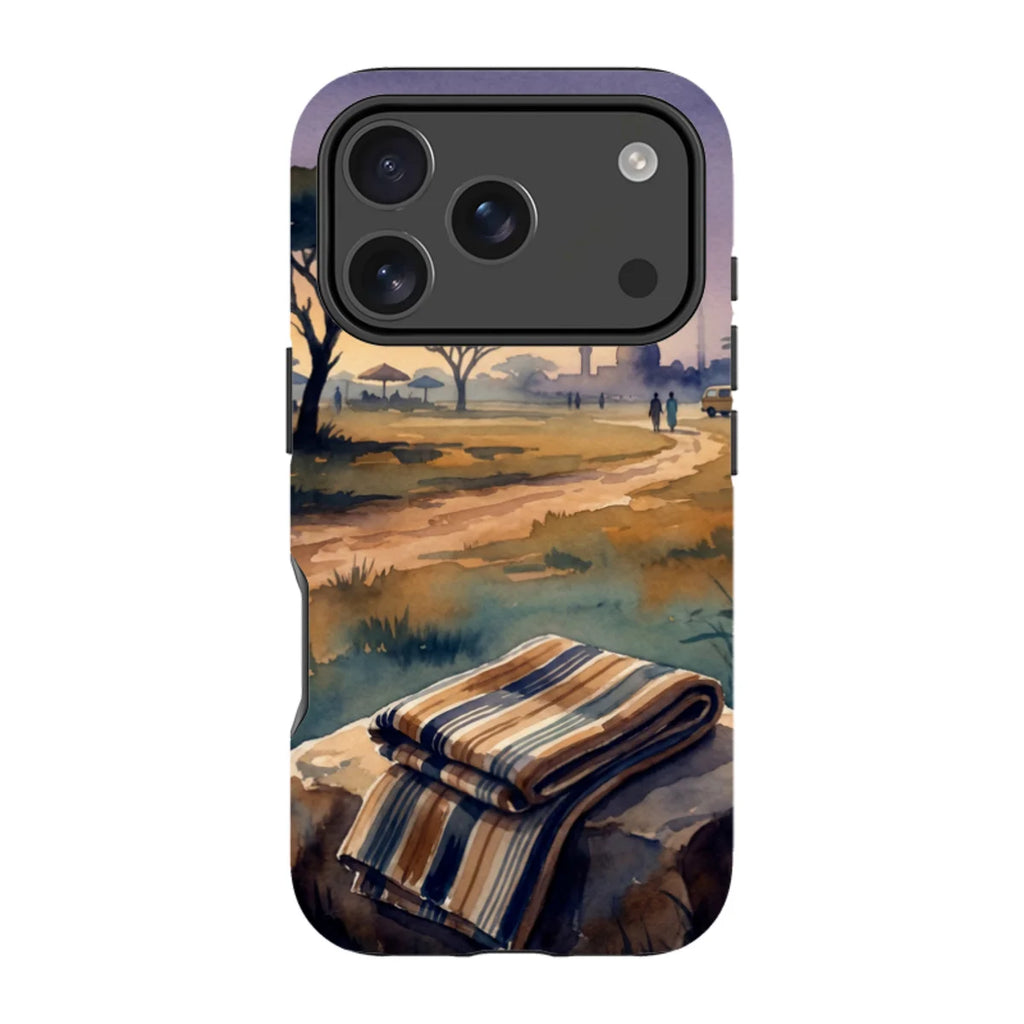 Aso-Oke Accent in the Landscape by Tobi Akinyemi — iPhone 17 Pro MagSafe Tough Case — Finnaij