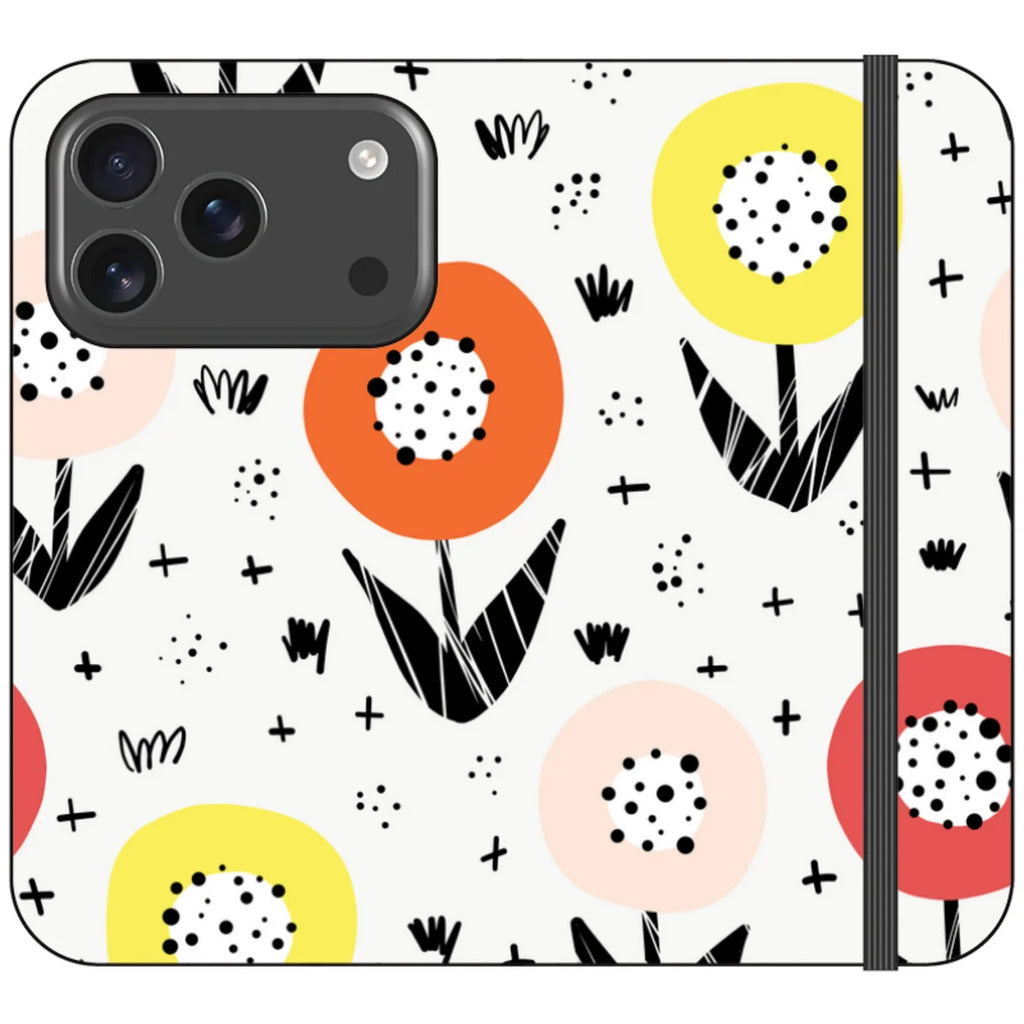 Botanical Doodle — iPhone 17 Pro Wallet Case — Finnaij