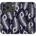 Feathers in Bloom Vegan Leather — iPhone 17 Pro Wallet Case — Finnaij